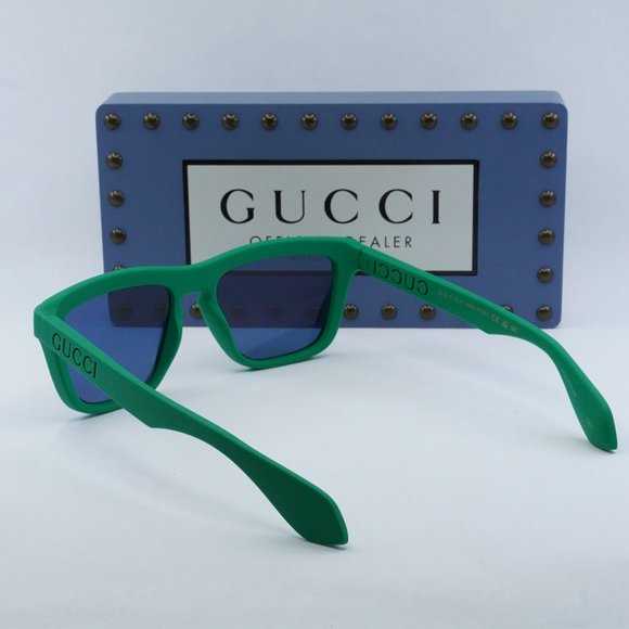 FINAL PRICE NEW GUCCI GG1571S 004 GREEN BLUE SUNGLASSES - Picture 9 of 10